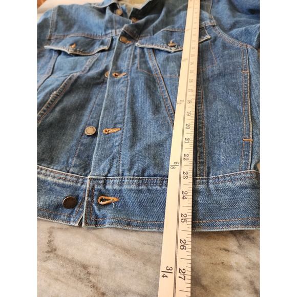 Vintage‎ Anzani Denim Jacket Blue Jean Trucker Coat Women's Classic Casual - Picture 8 of 10